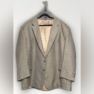 Lauren Ralph Lauren Silk Wool Houndstooth Blazer
